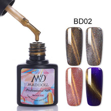 Load image into Gallery viewer, MAD DOLL 8ml 60 Colors Gel Nail Polish Nail Color Nail Gel varnish Soak Off UV Gel Varnish Base Coat No Wipe Top Coat