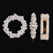 Load image into Gallery viewer, 14 Colors Woman Elegant Pearl Hair Ties Beads Girls Scrunchies Rubber Bands Ponytail Holders Hair Accessories Elastic Hair Band