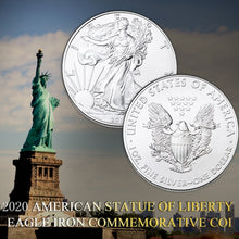 Load image into Gallery viewer, 2020 American Statue of Liberty Eagle Coin Silver plated Commemorative Coin 40mm x 3mm Collection new Gift home decoration