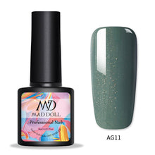 Load image into Gallery viewer, MAD DOLL 8ml 60 Colors Gel Nail Polish Nail Color Nail Gel varnish Soak Off UV Gel Varnish Base Coat No Wipe Top Coat