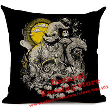 Load image into Gallery viewer, Nightmare Before Christmas Cartoon Skull Jack Printed Cushion Cover Halloween Decorative Sofa Car Throw Pillow Home Decor Pillow