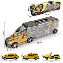 Load image into Gallery viewer, Agnicy Children's Large Tractor Truck Dinosaur Transport Truck Storage Portable Car Model Toys