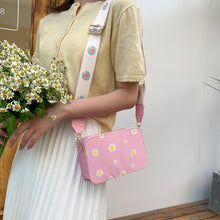 Load image into Gallery viewer, Small Fresh PU Leather Shoulder Bags Women Girls Floral Printed Crossbody Bags Classic Elegant Crossbody Shoulder Bag