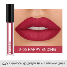 Load image into Gallery viewer, BANXEER Lipgloss Matte 8 Colors Lip Gloss Velvety Lipstick Liquid Matte Waterproof Lip Tint Full & rich Sexy Lip Makeup Cosmetic