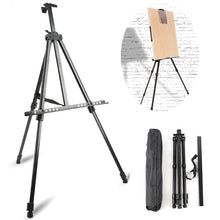 Load image into Gallery viewer, Portable Metal Easel Adjustable Sketch Travel Easel Thicken Triangle Aluminum Alloy Easel Sketch Drawing For Artist Art Supplies