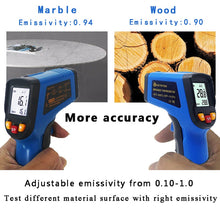 Load image into Gallery viewer, Handheld Non-contact IR Infrared Thermometer Digital LCD Laser Pyrometer Surface Temperature Meter Gun Imager C F Backlight