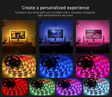 Load image into Gallery viewer, ColorRGB, TV Backlight , USB Powered LED strip light ,RGB5050 For 24 Inch-60 Inch TV,Mirror,PC, APP Control Bias