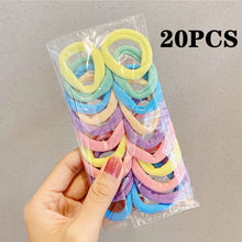 Load image into Gallery viewer, 50/100PCS/Set Women Girls 4CM Colorful Nylon Elastic Hair Bands Ponytail Holder Rubber Bands Scrunchie Headband Hair Accessories