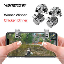 Load image into Gallery viewer, R11 PUBG Controller Metal Gamepad PUBG Mobile Trigger Control Smartphone Gamepad L1R1 Gaming Shooter for Iphone Android