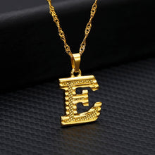 Load image into Gallery viewer, Capital Letter Initial Necklace For Women Stainless Steel Gold A-Z Alphabet Pendant Necklace Jewelry Christmas Gift Bijoux Femme