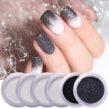 Load image into Gallery viewer, 1Box Sugar Nail Powder Glitter Nail Dust Powder Laser Gradient Nail Pigment Coloful Glitter Nail Art Decoration Accessories