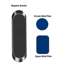 Load image into Gallery viewer, Mini Metal Magnetic Car Phone Holder Stand For Phone in Car Dashboard Magnet Strip Phone Mount For iPhone 11 Pro Huawei Support