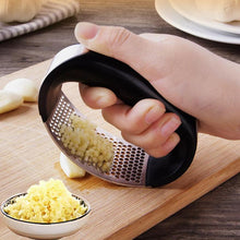 Load image into Gallery viewer, Multi-function Manual Garlic Presser Curved Garlic Grinding Slicer Chopper Stainless Steel Garlic Presses Cooking Gadgets Tool