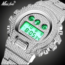 Load image into Gallery viewer, New MISSFOX G Style Shock Mens Watches Top Brand Luxury Digital Watch Men Diamond Male Clock Xfcs Classic Hip Hop Iced Out Watch
