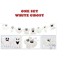 Load image into Gallery viewer, Halloween Decoration Supplies Tablecloths Straws Paper Plates Paper Cups Halloween Party Supplies Halloween Door Falg HY1