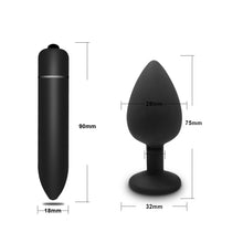 Load image into Gallery viewer, Soft Silicone Anal Butt Plug Prostate Massager Adult Gay Products Anal Plug Mini Erotic Bullet Vibrator Sex Toys for Women Men