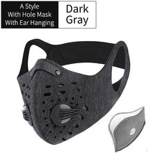 Load image into Gallery viewer, WEST BIKING Cycling Face Mask Sport Training Mask PM2.5 Anti-pollution Running Mask Activated Carbon Filter Washable Mask