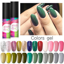 Load image into Gallery viewer, WHID CHIC Thermal Glitter Soak Off UV Gel Polish Sparkling Temperature Color-changing Varnish Gel Nail Art varnish Decor