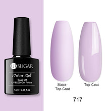 Load image into Gallery viewer, UR SUGAR Nude Glitter Gel Nail Polish Varnish Pink Rose Gold Shimmer Soak Off UV LED Nails Gel varnish 7.5ml