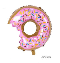 Load image into Gallery viewer, 1set Pink Donut Lip Ice Cream Popcorn Candy Foil Balloon Baby Shower Happy Birthday Decoration Balloon Boy Girl Cute Kid Toy