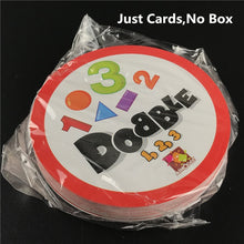 Load image into Gallery viewer, Dobble 16 styles Spot It Card Game Toy Iron Box Sport Go Camping Hip Kids Board Games Gift Animals Alphabet123