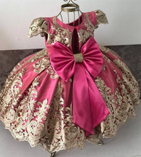 Load image into Gallery viewer, Newborn Baby Girl 1 Year Birthday Dress Tutu First Christmas Party Cute Bow Dress Infant Christening Gown Toddler Girls Clothes
