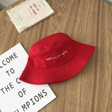 Load image into Gallery viewer, Men Women Bucket Hats women Street Style Harajuku Letters Print Outdoor Sunscreen Cotton travel Hunting Cap hats wholesale