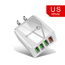 Load image into Gallery viewer, 48W Quick Charger 3.0 USB Charger for Samsung A50 A30 iPhone 7 8 Xiaomi mi9 Tablet QC 3.0 Fast Wall Charger US EU UK Plug Adapte