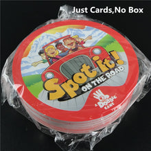 Load image into Gallery viewer, Dobble 16 styles Spot It Card Game Toy Iron Box Sport Go Camping Hip Kids Board Games Gift Animals Alphabet123