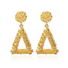 Load image into Gallery viewer, BICUX New Fashion Round Dangle Drop Korean Earrings For Women Geometric Round Heart Gold Earring Wedding Jewelry