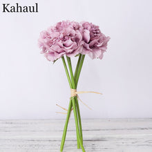Load image into Gallery viewer, peony artificial artificial silk flowers for home decoration wedding bouquet for bride high quality fake flower faux living room