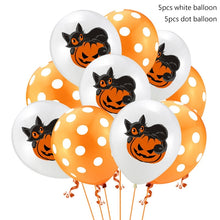 Load image into Gallery viewer, Scary Halloween Pumpkin Ghost Spider Confetti Balloon Latex Happy Halloween Decoration Kids Air Baloons Birthday Party Supplies