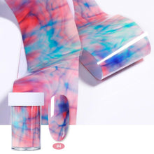 Load image into Gallery viewer, 100/50x4cm Nail Foils Marble Series Pink Blue Foils Paper Nail Art Transfer Sticker Slide Nail Art Decal Nails Accessories 1 Box