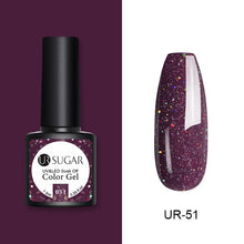 Load image into Gallery viewer, UR SUGAR 7.5ml Matte Nail Gel Polish Purple Series Hybrid Varnish Nail Art Semi Permanent UV Gel Varnish Soak Off Matte Top Coat