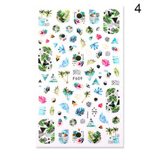 Load image into Gallery viewer, Flower Series Nail Water Decal Stickers Sakura Daisy Lavender Floral Pattern Transfer Sticker Nail Art Decoration