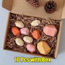 Load image into Gallery viewer, 36Pcs Children's Wooden Colored Stone Jenga Building Block Educational Toy Creative Nordic Style Stacking Game Rainbow Toy Gift