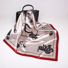 Load image into Gallery viewer, Fashion Scarves for Women Shawl Print Silk Satin Hijab Scarf Female Bandana 90*90cm Luxury Brand Square Shawls Scarfs For Ladies