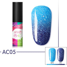 Load image into Gallery viewer, WHID CHIC Thermal Glitter Soak Off UV Gel Polish Sparkling Temperature Color-changing Varnish Gel Nail Art varnish Decor