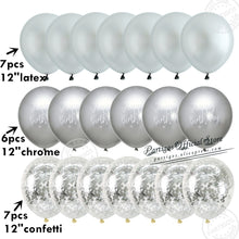 Load image into Gallery viewer, 20pcs 12Inch Rose Gold Balloons Confetti Chrome Balloon Birthday Party Decors Wedding Decorations New Year Decor Globos Metallic