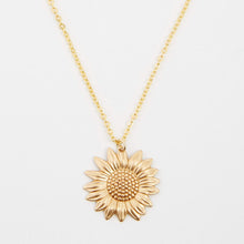 Load image into Gallery viewer, 2019 New Women Gold Necklace You are my sunshine Open Locket Sunflower Pendant Necklace Men Gifts Free Dropshipping