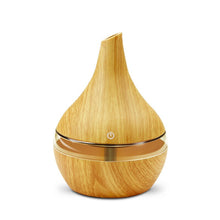 Load image into Gallery viewer, 300ML USB Electric Humidifier Essential Aroma Oil Diffuser Ultrasonic Wood Grain Air Humidifier USB Mini Mist Maker LED Light