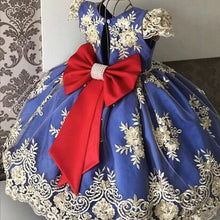 Load image into Gallery viewer, Girls Princess Kids Dresses for Girls Tutu Lace Flower Embroidered Ball Gown Baby Girls Clothes Children Wedding Party Dress