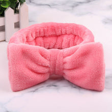 Load image into Gallery viewer, Hot Sale Women Headbands omg Makeup Headband for Washing Elastic Velvet Bow Head Wrap Coral Fleece Fashion Girl Hair Accessories