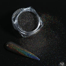 Load image into Gallery viewer, 1Box Glitter for Nails Holographic Dip Powder Mirror Polishing Chrome Pigments Nail Art Decorations Laser Dazzling Dust LA1028-1