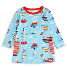 Load image into Gallery viewer, Bear Leader Girls Dress 2021 Winter Geometric Pattern Dress Long Sleeve Girls Clothes Top Coat+ Tutu Dress Sweater Knitwear 2pcs