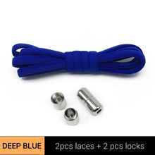 Load image into Gallery viewer, TILUSERO New Elastic Shoelaces Metal Capsule Button No Tie Shoe Laces