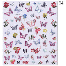 Load image into Gallery viewer, Flower Series Nail Water Decal Stickers Sakura Daisy Lavender Floral Pattern Transfer Sticker Nail Art Decoration
