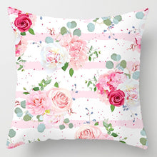 Load image into Gallery viewer, New Pink Roses Feathers Geometric Cushion Cover Modern Fashion Nordic Simple Pillowcase Decorative Sofa Seat Throw Pillows Cover