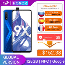 Load image into Gallery viewer, Honor 9X 4GB 128GB Smartphone Global Version 48MP dual caemra Mobile Phone 4000mAh Battery 6.59inch