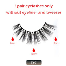 Load image into Gallery viewer, Magnetic False Eyelashes No Glue Full Eye 5 Magnet Reusable Fake Eyelashes Natural Soft Eyelashes Extension Magnetic Eyelash Kit